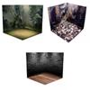 Almencla 3 Pieces 1/12 Backdrop Diorama Storage Scene Organizer for Action Figures view 2
