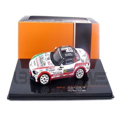 MODELLINO in Scala COMPATIBILE CON Fiat Abarth 124 RGT N.52 Rally Monte Carlo 2022 GOBBIN/GRIMALDI 1:43 IXO MODEL RAM847