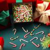 Giegxin 120 Pcs Christmas Mini Candy Cane for Crafts Plastic Fake Candy DIY Craft Supplies Peppermint Ornaments for Christmas DIY Garden Accessories Xmas Phone Case Making view 4