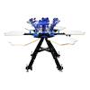 TIANIUSEEN 6 Color 6 Station Screen Printer Micro-Registration Silk Screen Printing Machine T-Shirt Press Printer with Height Adjustable Stand for T-Shirt DIY view 1