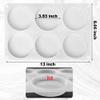 RESINWORLD 6-Cavity Deep Round Coaster Molds, 4 Inches Coaster Silicone Molds for Epoxy Resin, Coaster Resin Molds for Flower Bouquet Preservation view 2