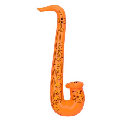 Trimming Shop Inflatable Saxophone Musical Instruments Microphone Party Supplies Favours Bag Fillers Balloons for Hen Night Stag Dress Up Party Accessory, Orange, 1pc