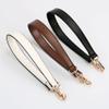 Flat Grain Leather Replacement Straps for Handbags Purse Straps Replacement Crossbody Gunblack Clasps Women Purse Making 19.29"(49CM) Long Coffee view 4
