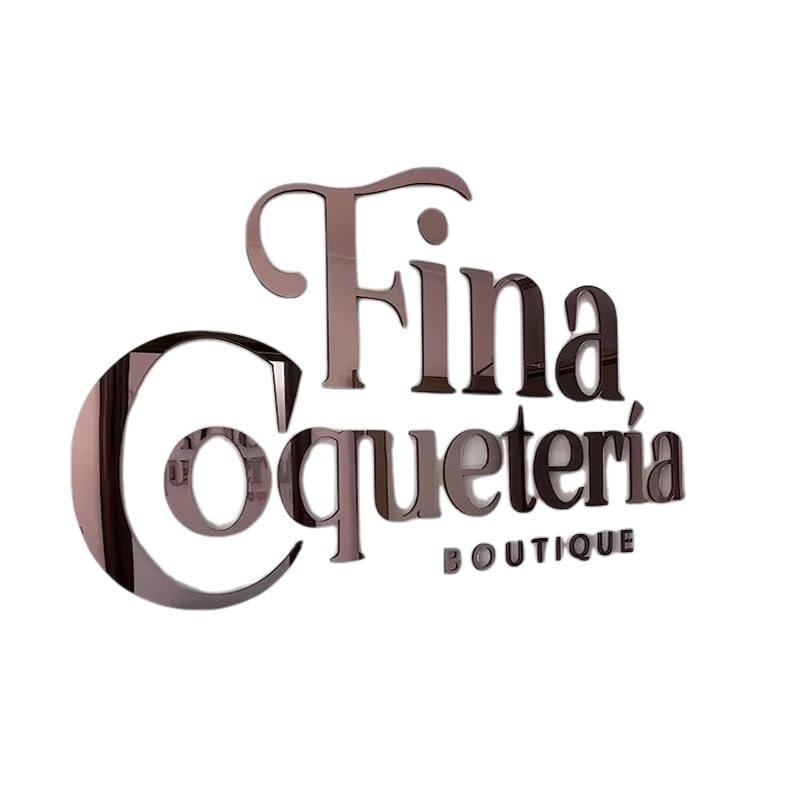 Laser Cut Logo Sign, 3D Acrylic Beauty Salon Sign Business Signboard Custom Laser Cut Logo With Raised 3D Design Dentist Sign Cafe Shop Business Sign (6"/16cm, Red)