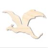 Unfinished Wood Flying Dragon Shape Craft up to 46" 20" / 1/2" view 1