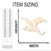 Unfinished Wood Flying Dragon Shape Craft up to 46" 20" / 1/2" view 2