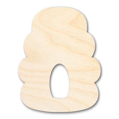 Unfinished Wood Beehive Shape Craft up to 46" 14" / 1/2"