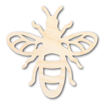 Unfinished Wood Bumble Bee Shape Craft up to 46" 7" / 1/4"