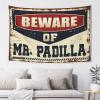 CakJuice Small Wall Tapestry Beware of Mr. Padilla Tapestry Stuff for Your Room Wall Decor for Dorm (Size : 100X150CM) view 1