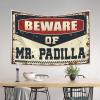 CakJuice Small Wall Tapestry Beware of Mr. Padilla Tapestry Stuff for Your Room Wall Decor for Dorm (Size : 100X150CM) view 3