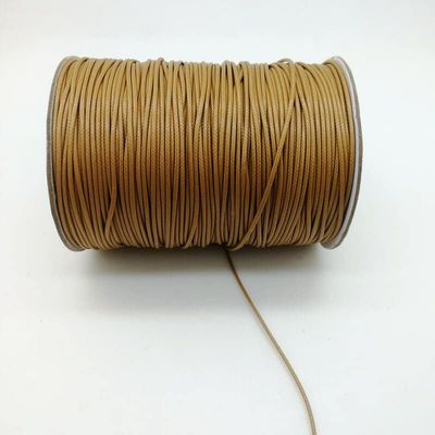 HZLXF1 0.5/0.8/1.0/1.5/2.0mm Brown Green Waxed Cord Thread String Strap Necklace Rope Bead Suitable for Bracelet DIY (Color : Khaki, Size : 1.0mm (10yards))