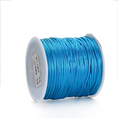 HZLXF1 1mm Silk Knot Macrame Cord Rope for Jewelry Making Bracelet Necklace Craft Accessories (Color : Purple, Size : 100m)