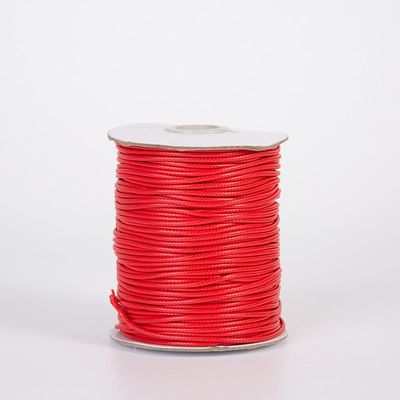 HZLXF1 0.5-5mm Black Waxed Cord Waxed Thread String Strap Necklace Rope Suitable for Jewelry Making DIY Bracelet Necklace Accessories (Color : Red, Size : 5.0mm 1M)