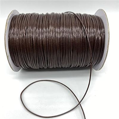 HZLXF1 0.5/0.8/1.0/1.5/2mm Brown Waxed Cord Rope Thread String Necklace Rope for Jewelry Making DIY Bracelet (Color : 10, Size : 1.5mm 10yards)