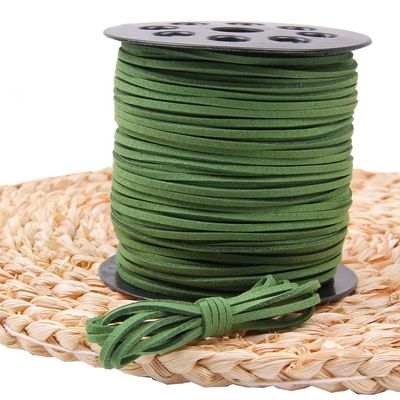 HZLXF1 10M/lot 2.6mm Double Sided Suede Braided Cord Rainbow Suitable for Handmade Beading Bracelet Jewelry String (Color : Bule, Size : 2.6mm x 10M)