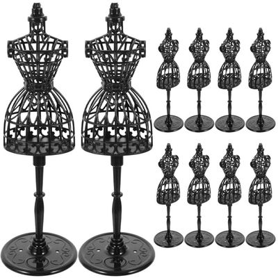 10pcs Doll Dress Form Mini Mannequin Stand Dress Form Model Cloth Gown Clothing Gown Display Mini Mannequin Stand for Doll Display Holder