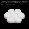 PATIKIL 7 Wells Acrylic Paint Palette, 3 Pack Painting Pallet Holder Flower Round Shape Art Supplies for Watercolor Gouache Oil Paint Art, White view 4
