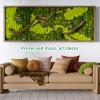 TurelinnG Preserved Moss 3 OZ Reindeer Craft Moss, Fake Moss Suitable for Flowerbeds, Crafts, Home Office Artistic Decoration Green view 3