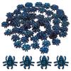 GORGECRAFT 60Pcs 13mm Halloween Spider Flatback Charms Opaque Resin Cabochons Spider Buttons Sew On Christmas Scrapbooking Embellishments & Decorations with Rhinestone for Crafts view 1