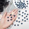 GORGECRAFT 60Pcs 13mm Halloween Spider Flatback Charms Opaque Resin Cabochons Spider Buttons Sew On Christmas Scrapbooking Embellishments & Decorations with Rhinestone for Crafts view 3