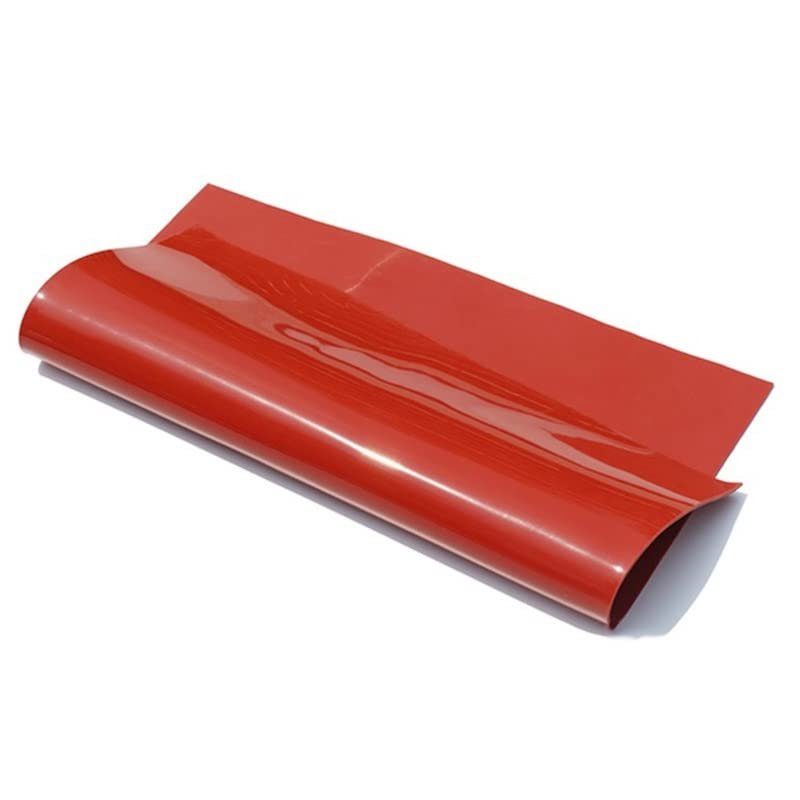 Silicone Rubber Sheet 250X250mm Silicone Sheet Rubber Mat Silicone Sheeting, For Heat Resistance Table Mat (Color : Red, Size : 1mm)