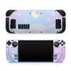 TACKY DESIGN Clouds Skin for Steam Deck - Premium 3M Vinyl Decal, Full Wrap Cover - Pastel Starry Sky Blue, OLED & LCD Compatible view 1