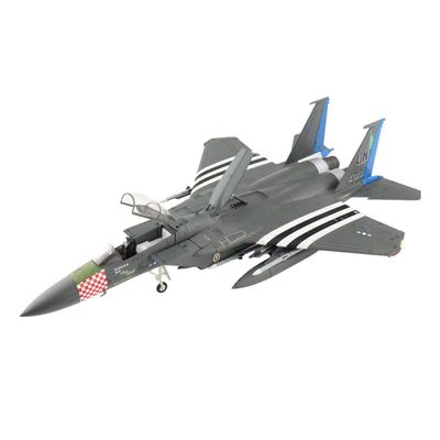 Lllunimon 1/72 F-15C Fighter Model, 75Th D-Day Anniversary Scheme Version Aircraft Model for Collection Display