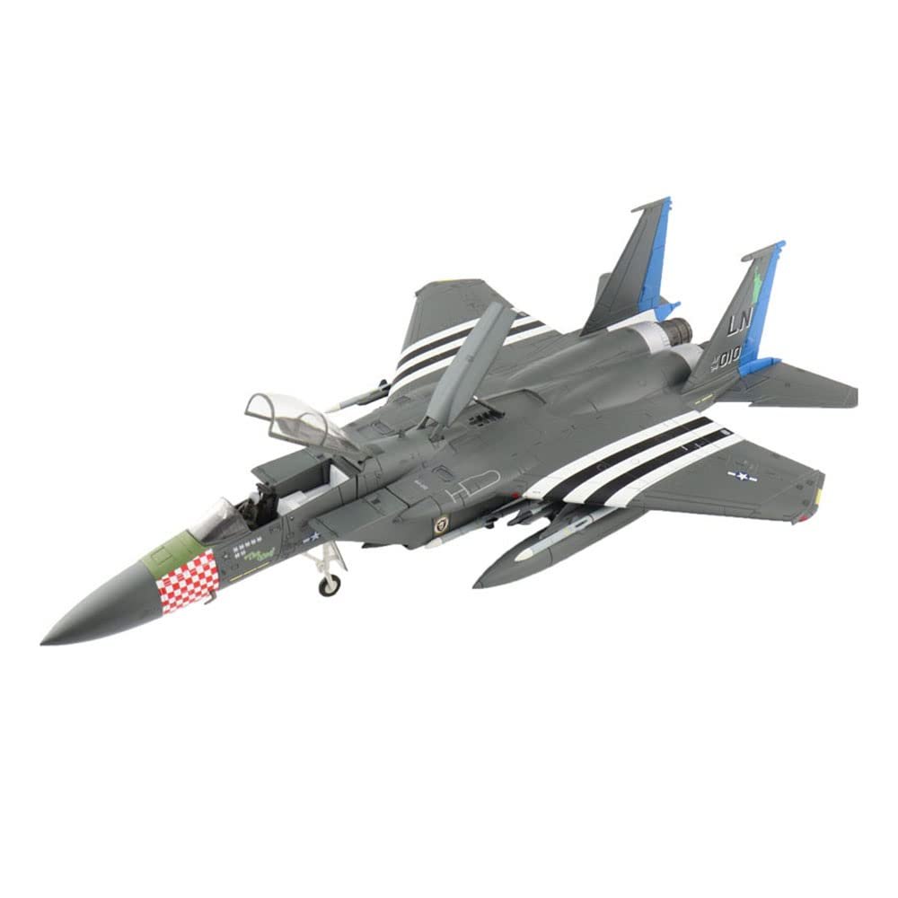 Lllunimon 1/72 F-15C Fighter Model, 75Th D-Day Anniversary Scheme Version Aircraft Model for Collection Display