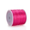 HZLXF1 50m/Roll 1mm Cotton Card Multicolor String Nylon Rope for Jewelry Making Accessories DIY Braided Bracelet (Color : Hot Pink) view 1
