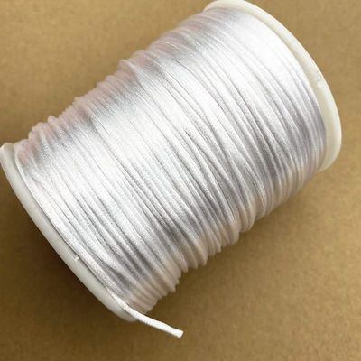 HZLXF1 1.0-2.0mm Nylon String Tassel Satin Rope Bracelet with Woven String Suitable for DIY String Necklace Bracelets (Color : 01, Size : 2.0mm(100yards))
