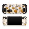 TACKY DESIGN Halloween Skin for Steam Deck - Premium Vinyl Decal, Full Wrap Cover, Available for Steam Deck LCD and OLED - Beige Pumpkin view 1