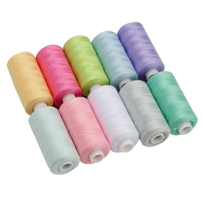Sewing Thread Assortment, 10 Colors Polyester 400 Yards Per Spool Cotton Threads Sewing Thread Set for Hand Sewing, Sewing Machine, Embroidery