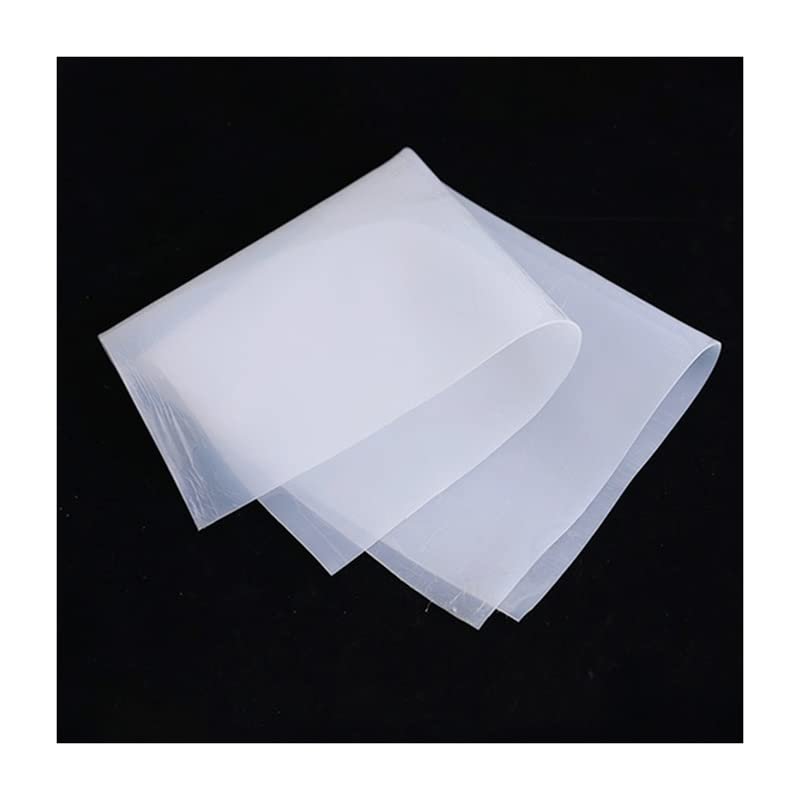 Silicone Rubber Sheet 250X250mm Silicone Sheet Rubber Mat Silicone Sheeting, For Heat Resistance Table Mat (Color : White, Size : 1mm)
