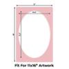CountryArtHouse Pink Acid Free 12x18 Oval Picture Frame Mat with White Core Bevel Cut for 11x16 Pictures - Fits 12x18 Frame - Pack of 1 Matboard view 2