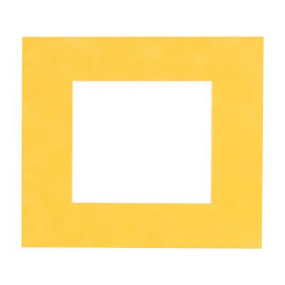 CountryArtHouse Bright Yellow Acid Free 27x27 Square Picture Frame Mat with White Core Bevel Cut for 22x22 Pictures - Fits 27x27 Frame - Pack of 1 Matboard