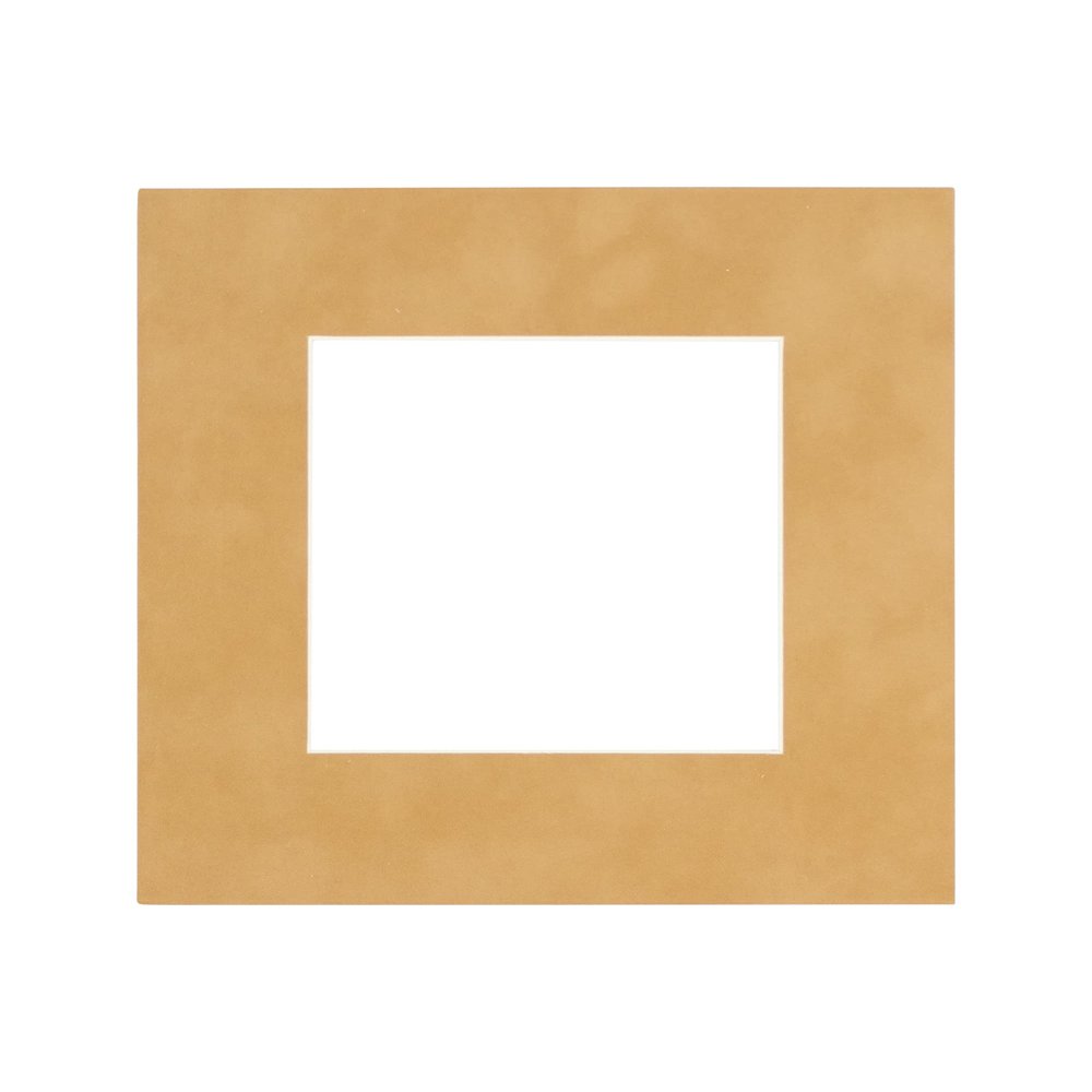 CountryArtHouse Beige Suede Acid Free 11x11 Square Picture Frame Mat with White Core Bevel Cut for 7x7 Pictures - Fits 11x11 Frame - Pack of 1 Matboard