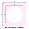 CountryArtHouse Soft Pink Acid Free 16x16 Circle Picture Frame Mat with White Core Bevel Cut for 12x12 Pictures - Fits 16x16 Frame - Pack of 1 Matboard view 2