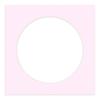 CountryArtHouse Soft Pink Acid Free 16x16 Circle Picture Frame Mat with White Core Bevel Cut for 12x12 Pictures - Fits 16x16 Frame - Pack of 1 Matboard view 3