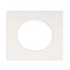 CountryArtHouse White Linen Canvas Acid Free 14x14 Circle Picture Frame Mat with White Core Bevel Cut for 10x10 Pictures - Fits 14x14 Frame - Pack of 1 Matboard view 1
