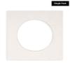CountryArtHouse White Linen Canvas Acid Free 14x14 Circle Picture Frame Mat with White Core Bevel Cut for 10x10 Pictures - Fits 14x14 Frame - Pack of 1 Matboard view 2