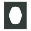 CountryArtHouse Black Acid Free 11x14 Oval Picture Frame Mat with White Core Bevel Cut for 8x10 Pictures - Fits 11x14 Frame - Pack of 1 Matboard view 3