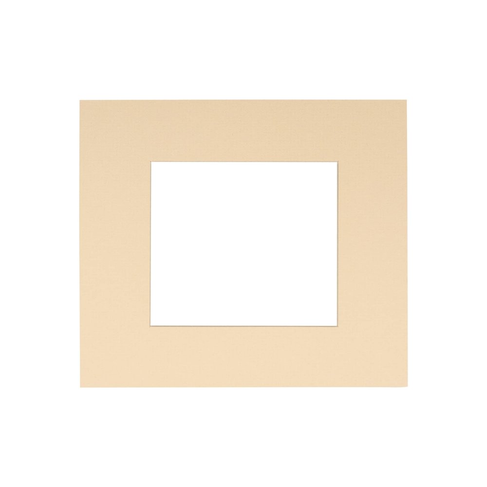 CountryArtHouse Beige Acid Free 22x22 Square Picture Frame Mat with White Core Bevel Cut for 18x18 Pictures - Fits 22x22 Frame - Pack of 1 Matboard