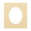 CountryArtHouse Tan Acid Free 13x19 Oval Picture Frame Mat with White Core Bevel Cut for 11x14 Pictures - Fits 13x19 Frame - Pack of 1 Matboard view 1
