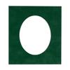 CountryArtHouse Treeline Green Suede Acid Free 8x12 Oval Picture Frame Mat with White Core Bevel Cut for 6x9 Pictures - Fits 8x12 Frame - Pack of 1 Matboard view 1