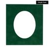 CountryArtHouse Treeline Green Suede Acid Free 8x12 Oval Picture Frame Mat with White Core Bevel Cut for 6x9 Pictures - Fits 8x12 Frame - Pack of 1 Matboard view 2