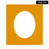 CountryArtHouse Golden Orange Acid Free 24x36 Oval Picture Frame Mat with White Core Bevel Cut for 20x24 Pictures - Fits 24x36 Frame - Pack of 1 Matboard view 2