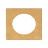 CountryArtHouse Beige Suede Acid Free 10x10 Circle Picture Frame Mat with White Core Bevel Cut for 6x6 Pictures - Fits 10x10 Frame - Pack of 1 Matboard view 1
