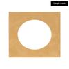 CountryArtHouse Beige Suede Acid Free 10x10 Circle Picture Frame Mat with White Core Bevel Cut for 6x6 Pictures - Fits 10x10 Frame - Pack of 1 Matboard view 2