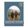 CountryArtHouse Steel Blue Acid Free 11x14 Oval Picture Frame Mat with White Core Bevel Cut for 8x10 Pictures - Fits 11x14 Frame - Pack of 1 Matboard view 1