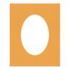 CountryArtHouse Golden Orange Acid Free 16x20 Oval Picture Frame Mat with White Core Bevel Cut for 11x17 Pictures - Fits 16x20 Frame - Pack of 1 Matboard view 3